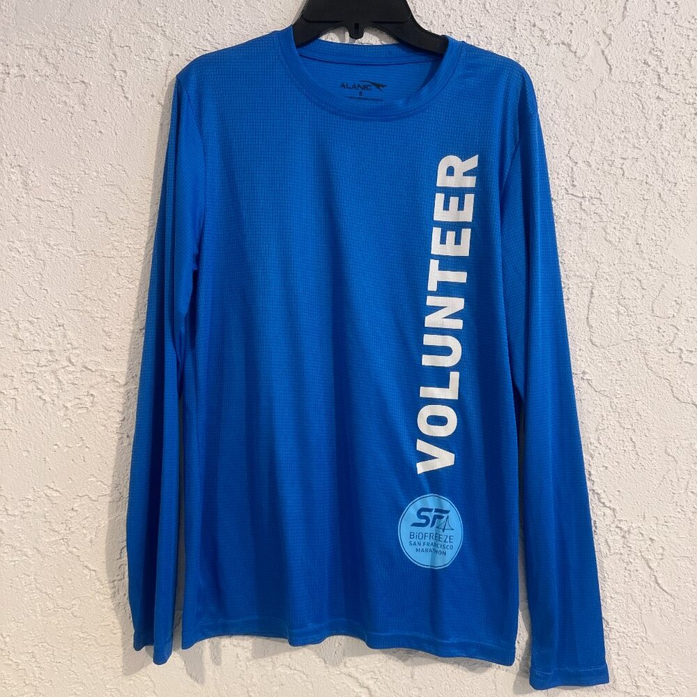 Biofreeze SF Marathon Volunteer Long Sleeve Shirt Blue Unisex S